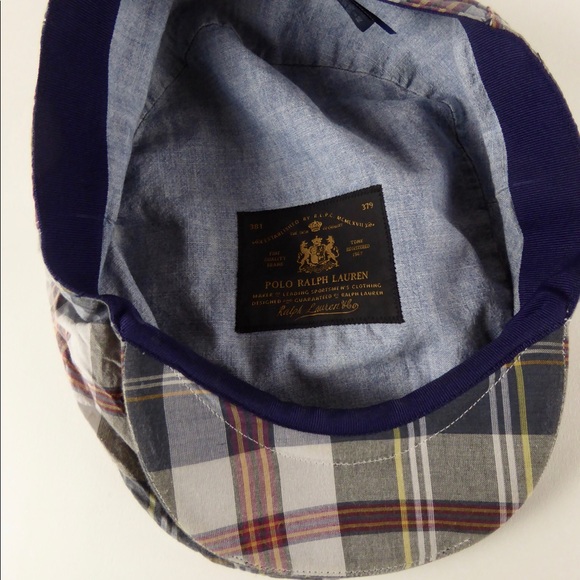 Polo Ralph Lauren Lightweight Cotton Plaid Newsboy - Picture 3 of 6